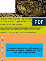 Day 1 AM Procurement Organizational Framework