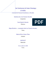 Mapa Conceptual Ciencias Sociales. 