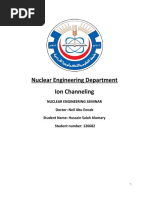 Nuclear Engineering Department Ion Channeling