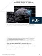 Comandos CMD - Listado de Todos Los Comandos MS-DOS PDF