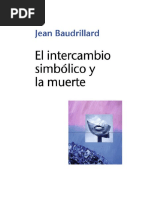 Baudrillard Jean - El Intercambio Simbolico Y La Muerte