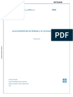 Beck - T - Econometrics of Finance and Growth - WPS4608.en - Es