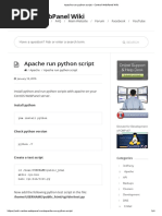 Apache Run Python Script - Control WebPanel Wiki PDF