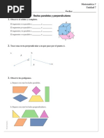 Rectas Paralelas y Perpendiculares