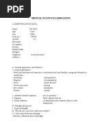 MSE Acute Psychosis