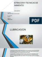 Unidad 5.lubricacion. Administracion y Tecnicas de Mantenimiento