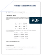 Determinación de Oxidos Combinados