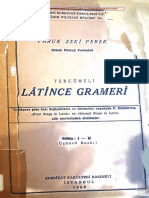 Faruk Zeki Perek Tercümeli Latince Grameri I-II