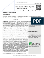 International Journal of Case Reports (ISSN:2572-8776) Loading Doses of Bevacizumab in Branch Retinal Vein Occlusion (BRVO) : A Case Report