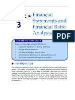 Topic: Financial Statements and Financial Ratio Analysis