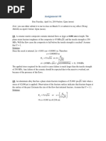 Assignment #8: Q1. A Ceramic Matrix Composite Contains Internal Flaws As Large As 0.001 CM in Length. The