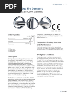 PKI-C Cartridge Fire Dampers: Fire Resistance Class EI60S, EI90S and EI120S