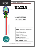 Duran Orellano Jhafet Misael Ci.10939027 Ru.1766823 Informe 3 Descarga Por Orificios