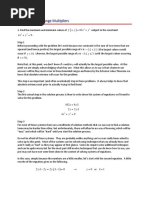 Section 3-5: Lagrange Multipliers: Fxy X y X y