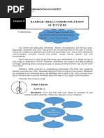 G11 - Q1 - Mod4 - Sample Oral Communication