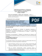 Guia de Actividades Etapa 3 Analizar Comportamiento Transitorio y Estacionario de Sistemas en Dominio de La Frecuencia