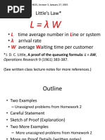 Little's Law*: *J. D. C. Little, A proof of the queueing formula: L = λW,