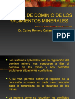 Sistemas de Dominio de Yacimientos Mineros