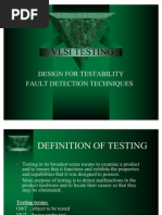 Vlsi Testing: Design For Testability Fault Detection Techniques