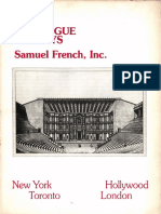 1985 Basic Catalogue of Plays Samuel French, Inc.