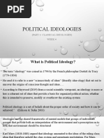 Pol 1100 Political Ideologies PT.1