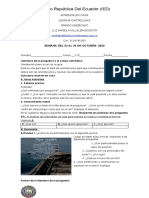 Guía Aprende en Casa, Lengua Castellana, Grado Undécimo, 23 Al 30 de Octubre 2020. JM. Rep. Ecuador