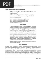 Determinacion de Fosforo en Agua