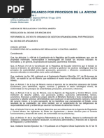 Estatuto Orgánico Por Procesos ARCOM 09.2019 PDF