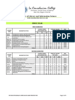 PROPOSED CURRICULUM (Bachelor of Library and Information Science