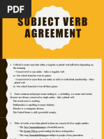 Subject Verb Agreement