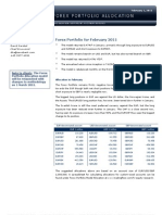 Forex Portfolio For February 2011