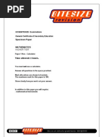 Maths GCSE Mock Higher Non-Calculator