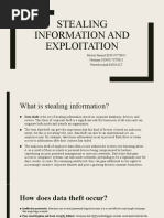 Stealing Information and Exploitation