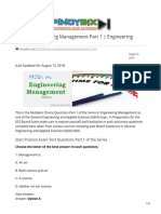 MCQ in Engineering Management Part 1 - Engineering Board Exam