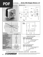 Series 4SQ Stepper Motors 1.8°: Not Available For Sale in Europe