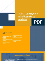 1.2.1. Concepto y Clasificación de Tableros