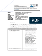 Tubigan - Modern Approaches Applicable To College Teaching