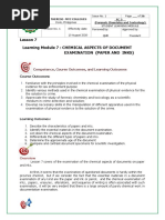 Module in Forensic Chemistry Lesson 7