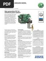 Volvo Penta Inboard Diesel: 55 KW (75 HP) Crankshaft Power Acc. To ISO 8665