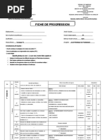 FICHE DE PROGRESSIONS 1er Année - Copie