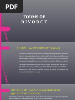 Forms of Divorce