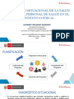 Diagnóstico Situacional de La Salud Mental Del Personal de Salud