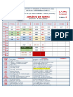 Horários Turmas 5.º Ano 1819