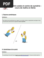 Leçon 8 Symetrie-Axiale-Et-Centre-De-Symetrie-Cours-De-Maths-En-6eme - Copie