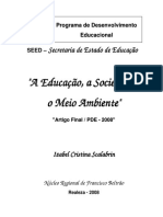 Educação, Sociedade e Meio Ambiente PDF