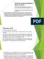 SI Theoretical Frames For Social and Ethical Analysis of IT & ICT