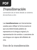 Transliteración - Wikipedia, La Enciclopedia Libre PDF