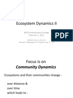 2011 Lecture 4b Ecosystem Dynamics II