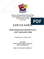 Kertas Kerja SKSB - Khemah Unit Beruniform 2017