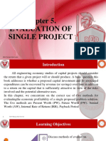 Module 5 - EVALUATION OF SINGLE PROJECT